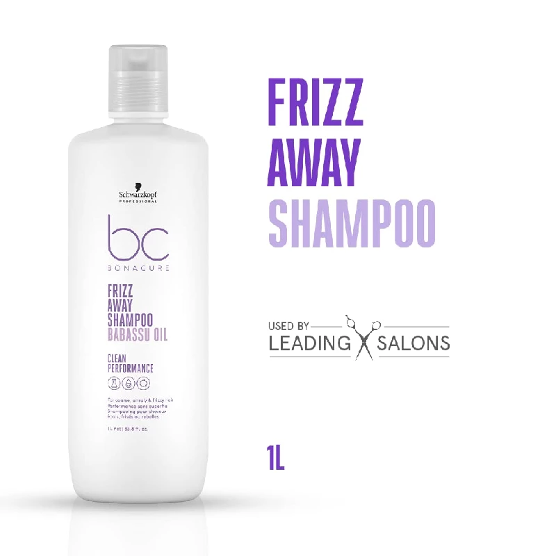 Schwarzkopf Professional Bonacure Frizz Away Shampoo with Babassu Oil, 1 L-2.webp